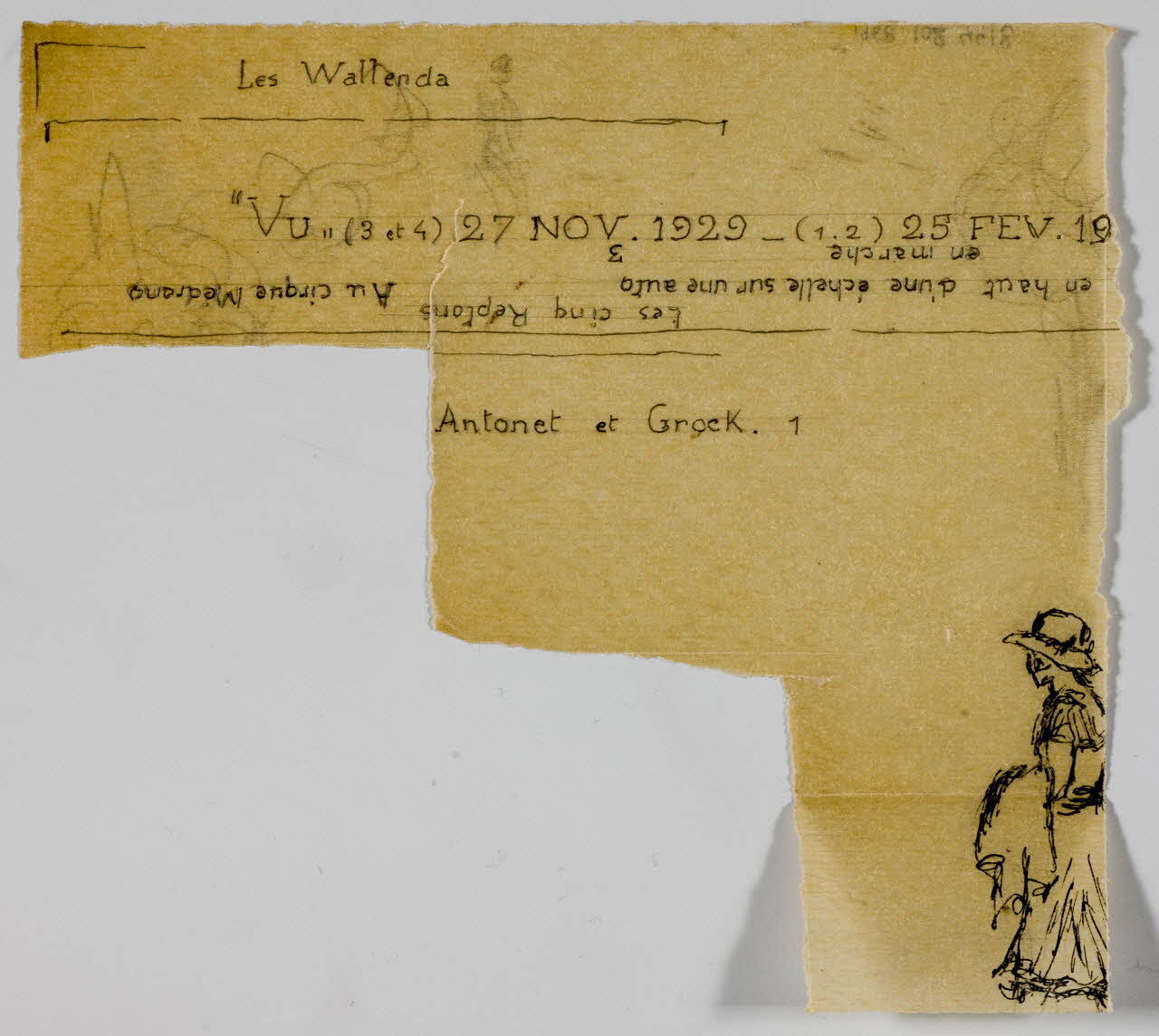 partie d'un ensemble de dessins Les Wallenda 1968.102.4418 Photo Mucem