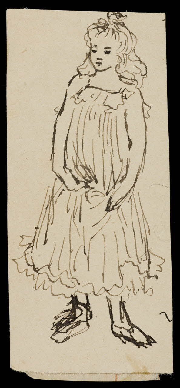 partie d'un ensemble de dessins Fillette 1968.102.4420 Photo Mucem