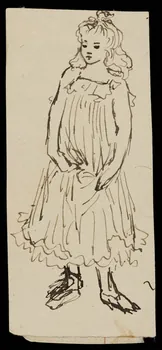 partie d'un ensemble de dessins Fillette 1968.102.4420 Photo Mucem