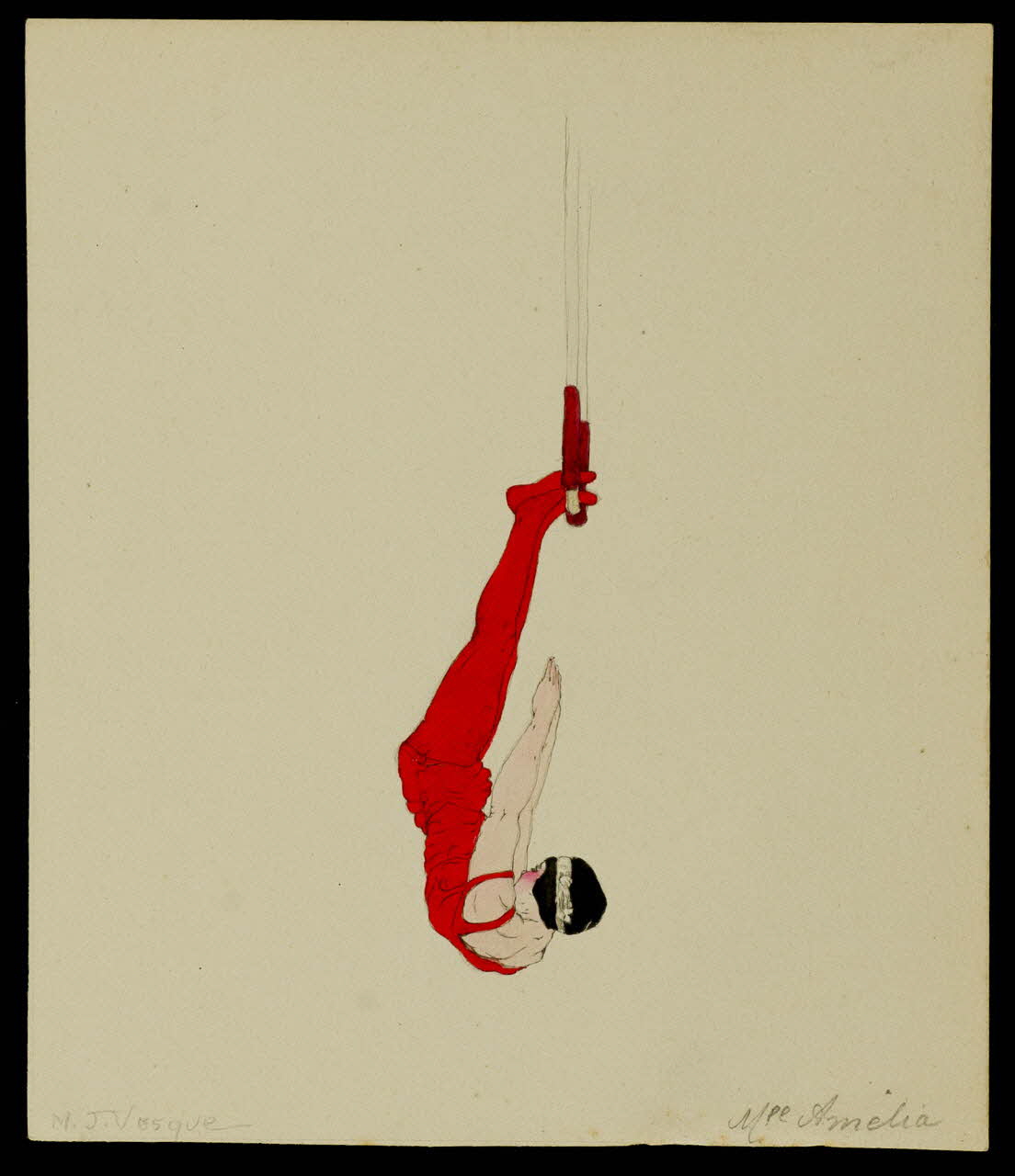 partie d'un ensemble de dessins Mlle Amelia 1968.102.443 Photo Mucem