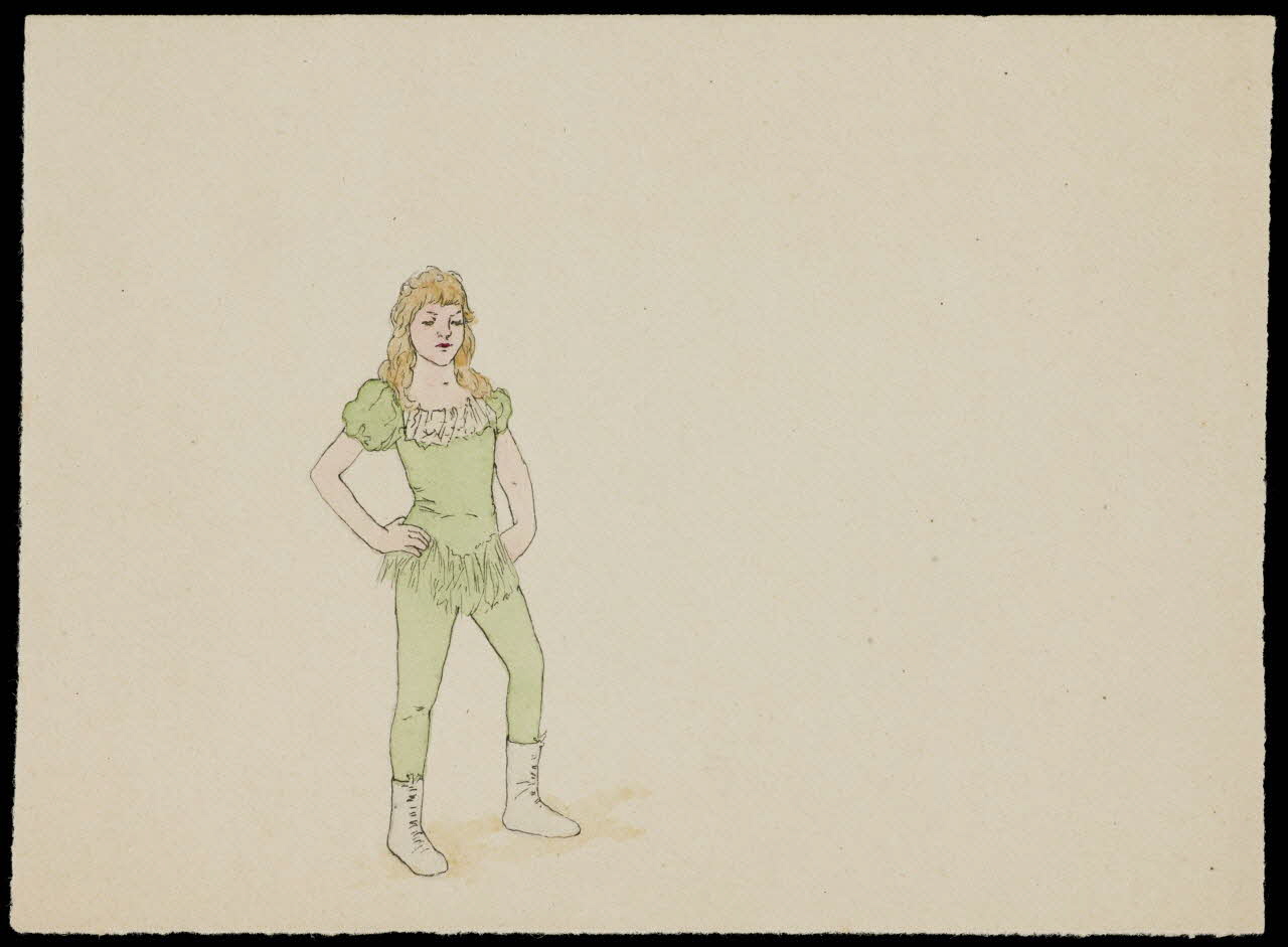 partie d'un ensemble de dessins Jeune fille 1968.102.4434 Photo Mucem