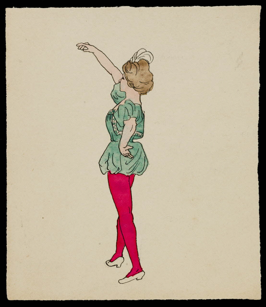 partie d'un ensemble de dessins Danseuse 1968.102.4439 Photo Mucem
