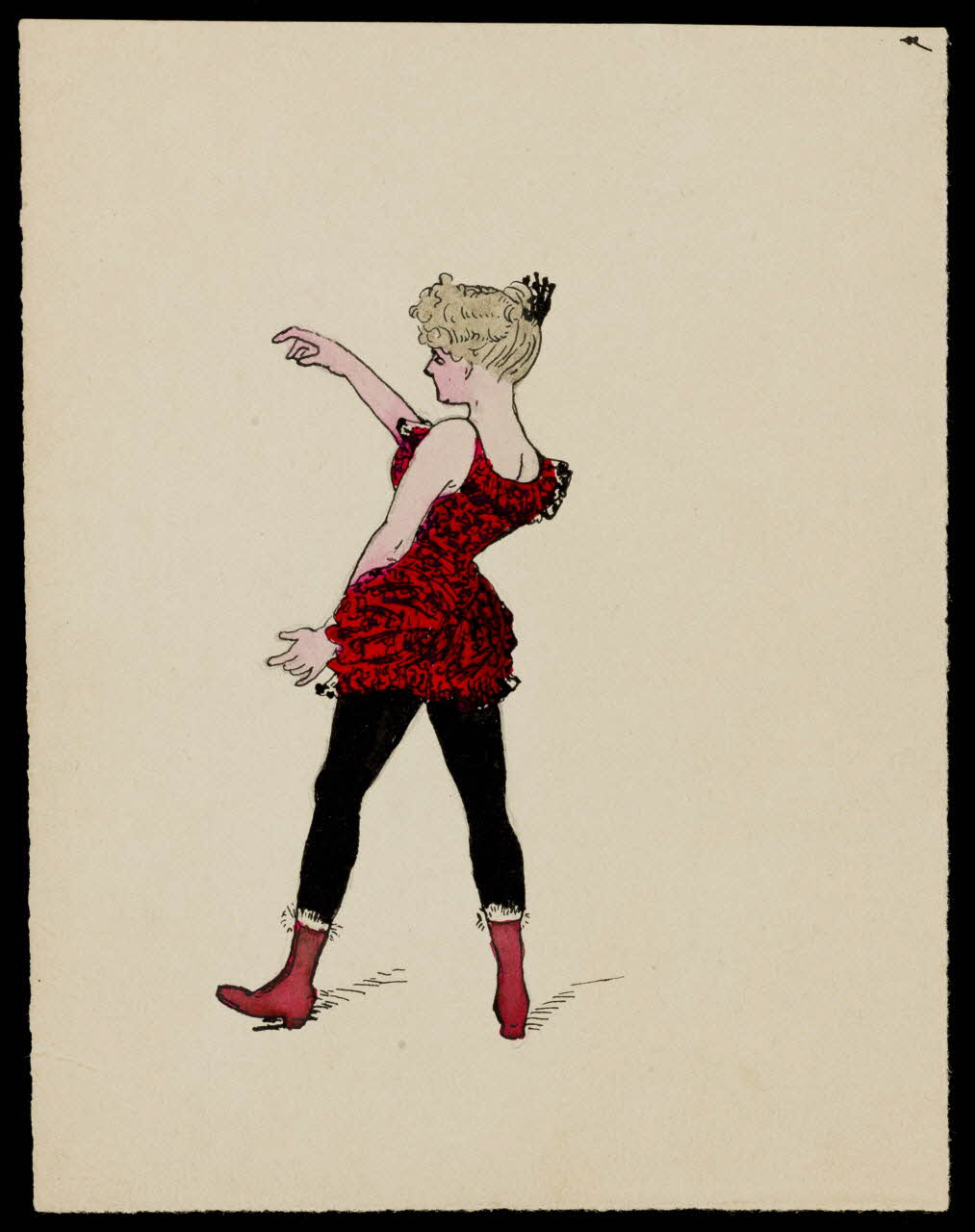 partie d'un ensemble de dessins Danseuse 1968.102.4440 Photo Mucem