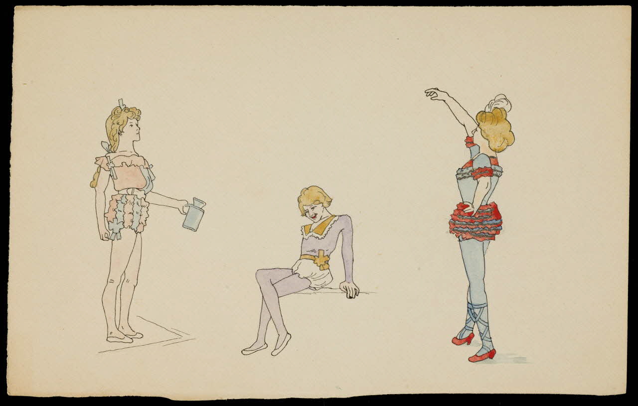 partie d'un ensemble de dessins Femmes 1968.102.4443 Photo Mucem