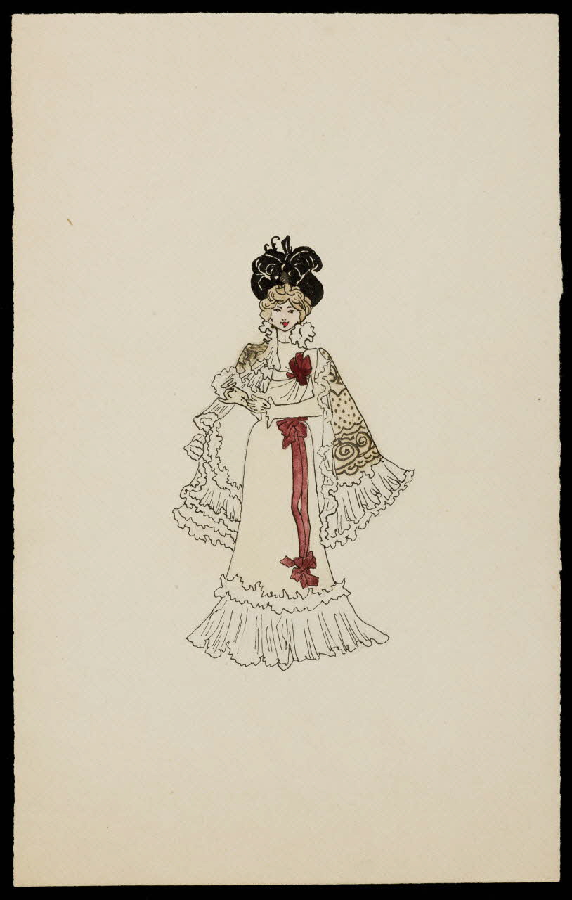 partie d'un ensemble de dessins Portrait de femme 1968.102.4446 Photo Mucem