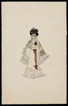 partie d'un ensemble de dessins Portrait de femme 1968.102.4446 Photo Mucem