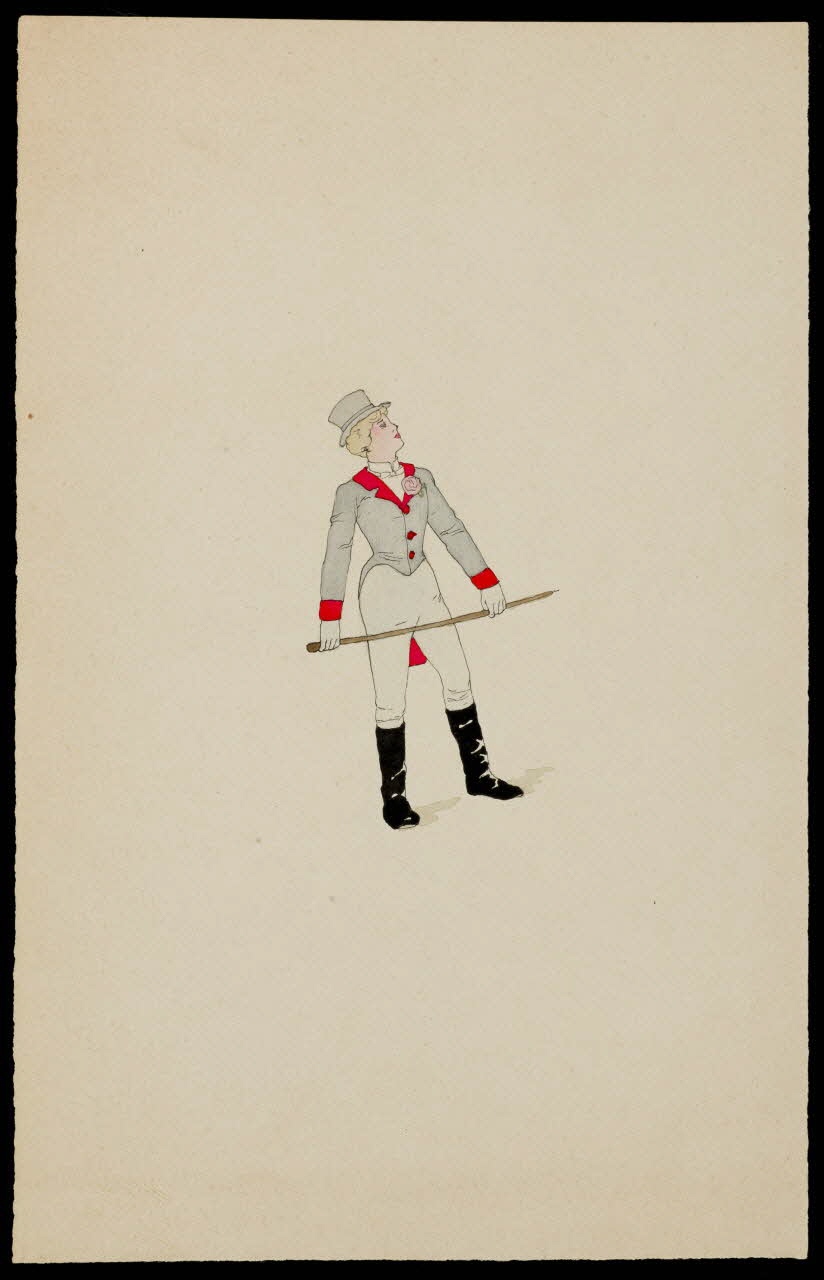 partie d'un ensemble de dessins Dompteuse 1968.102.4447 Photo Mucem