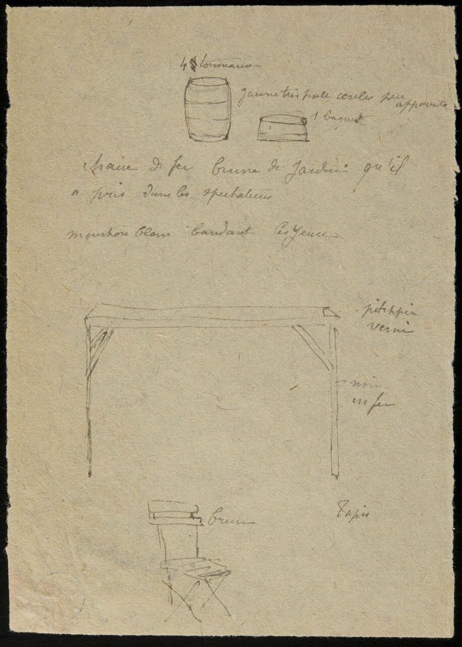 partie d'un ensemble de dessins Mobilier de spectacle 1968.102.445.8 Photo Mucem
