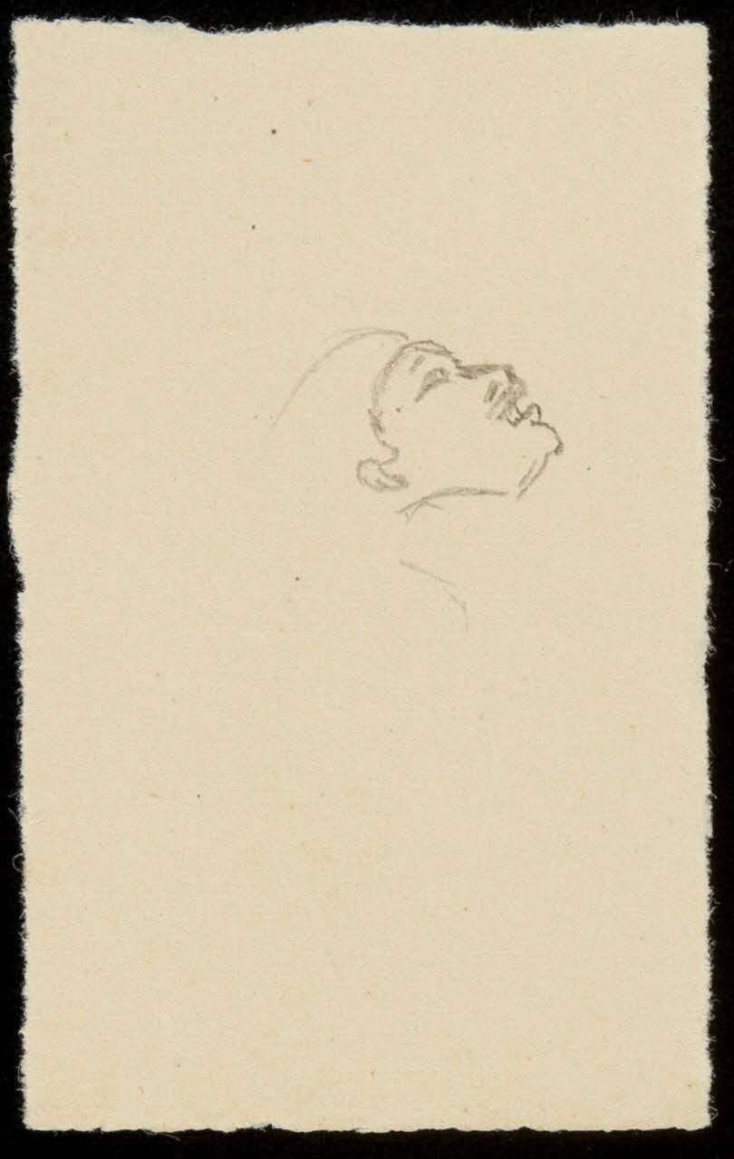 partie d'un ensemble de dessins Tête d'homme 1968.102.4461 Photo Mucem