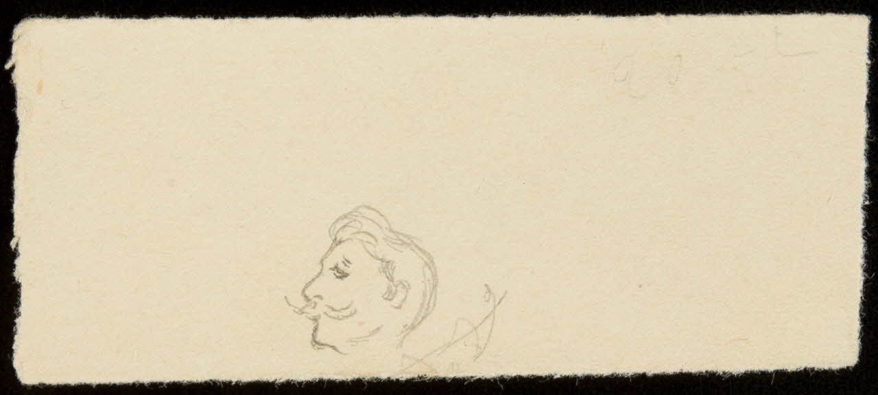 partie d'un ensemble de dessins Tête d'homme 1968.102.4464 Photo Mucem