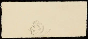 partie d'un ensemble de dessins Tête d'homme 1968.102.4464 Photo Mucem