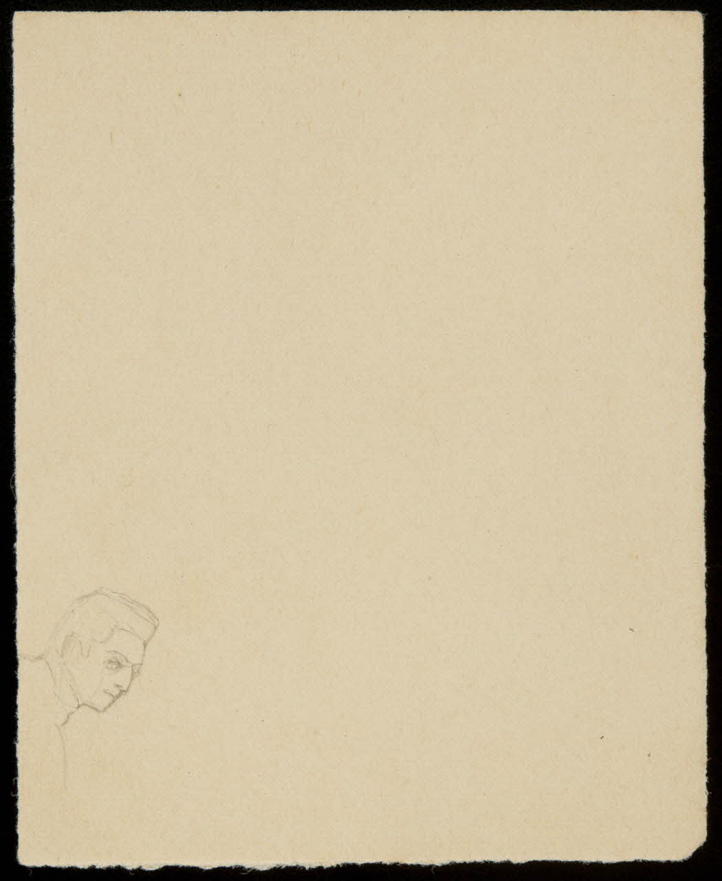 partie d'un ensemble de dessins Tête d'homme 1968.102.4465 Photo Mucem