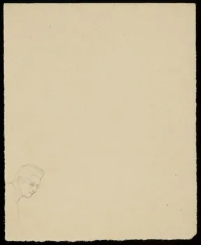 partie d'un ensemble de dessins Tête d'homme 1968.102.4465 Photo Mucem