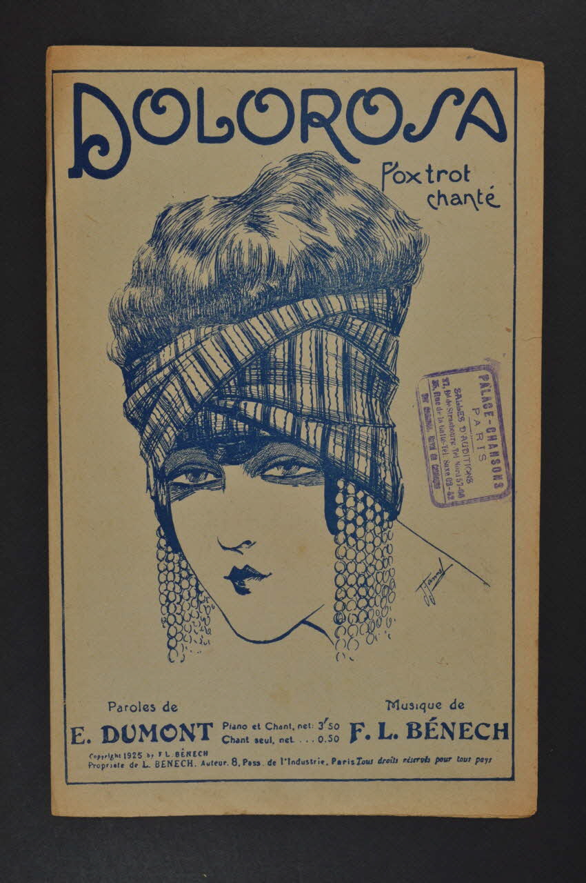 Ferdinand Louis Bénech ; Ernest Dumont chanson petit format Île-de-France, France 1925 1966.158.180  Photo Mucem