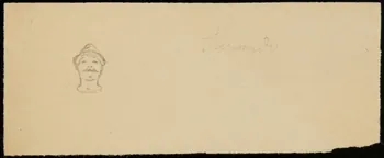 partie d'un ensemble de dessins Tête d'homme 1968.102.4472 Photo Mucem