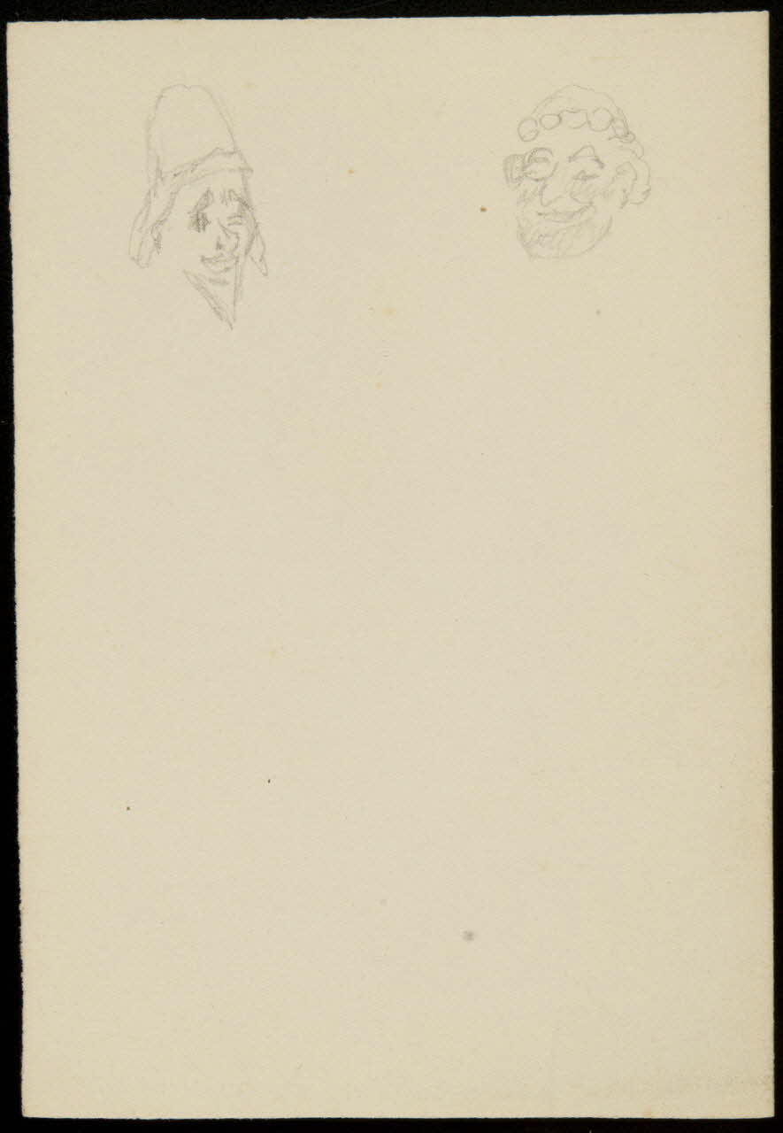 partie d'un ensemble de dessins Têtes d'homme 1968.102.4473 Photo Mucem