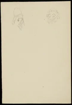 partie d'un ensemble de dessins Têtes d'homme 1968.102.4473 Photo Mucem