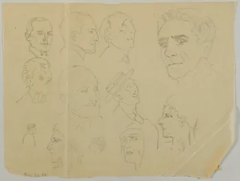 partie d'un ensemble de dessins Portraits 1968.102.4478 Photo Mucem