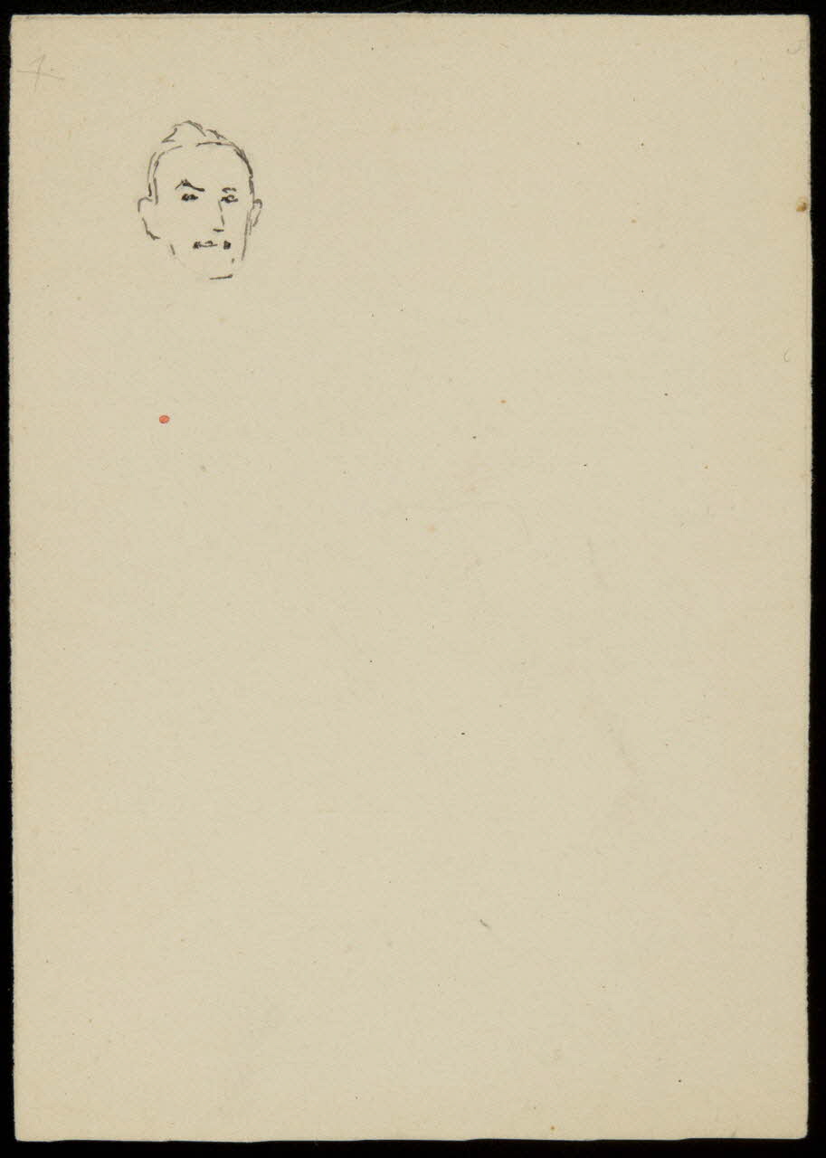 partie d'un ensemble de dessins Tête d'homme 1968.102.4479 Photo Mucem