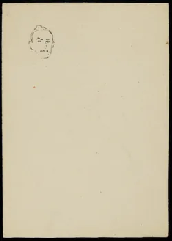 partie d'un ensemble de dessins Tête d'homme 1968.102.4479 Photo Mucem