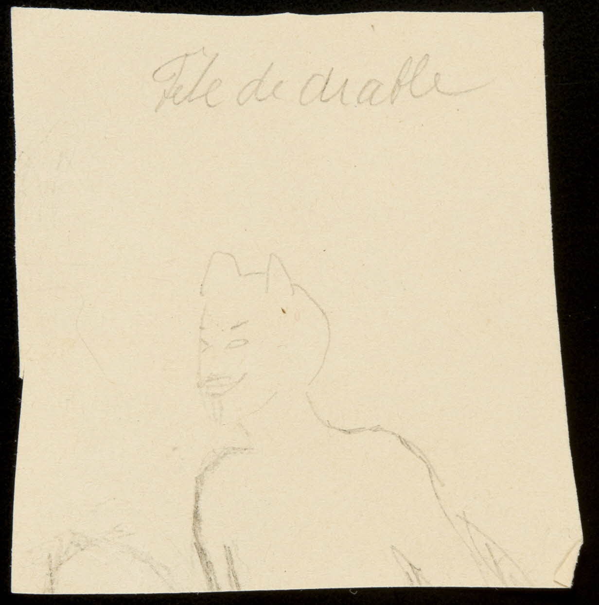 partie d'un ensemble de dessins Fête du diable 1968.102.4491 Photo Mucem