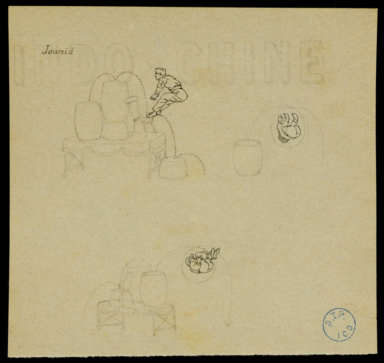 partie d'un ensemble de dessins Joanid 1968.102.450.1 Photo Mucem