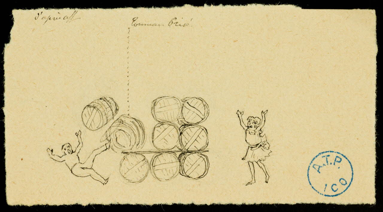 partie d'un ensemble de dessins Amery et Joanid 1968.102.451.7 Photo Mucem