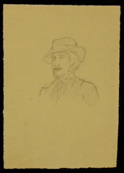 partie d'un ensemble de dessins Portrait d'homme portant un chapeau 1968.102.4514  Photo Mucem