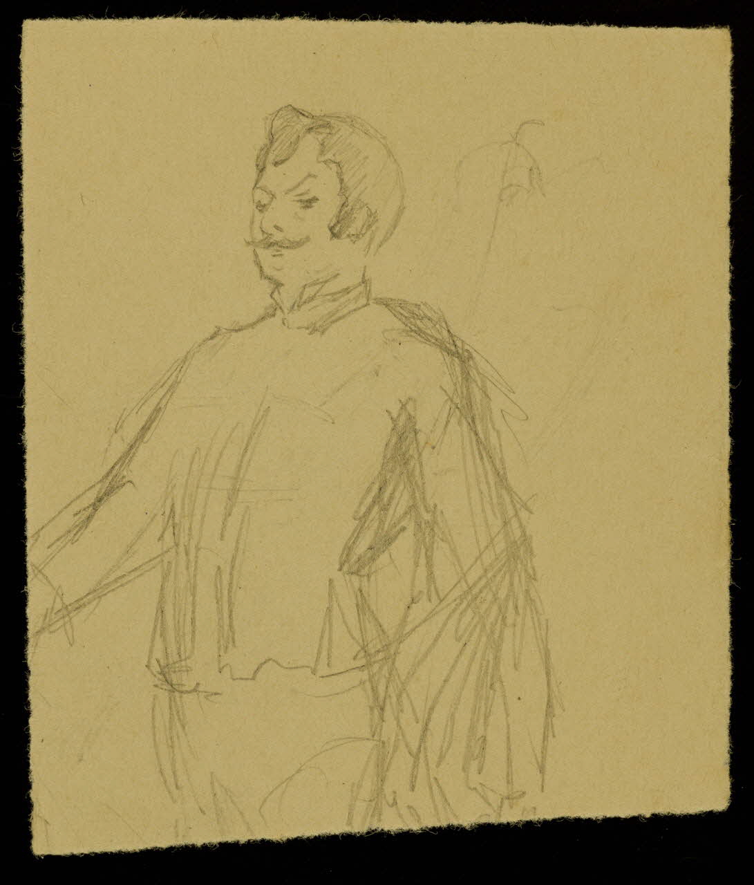 partie d'un ensemble de dessins Portrait d'homme 1968.102.4515 Photo Mucem