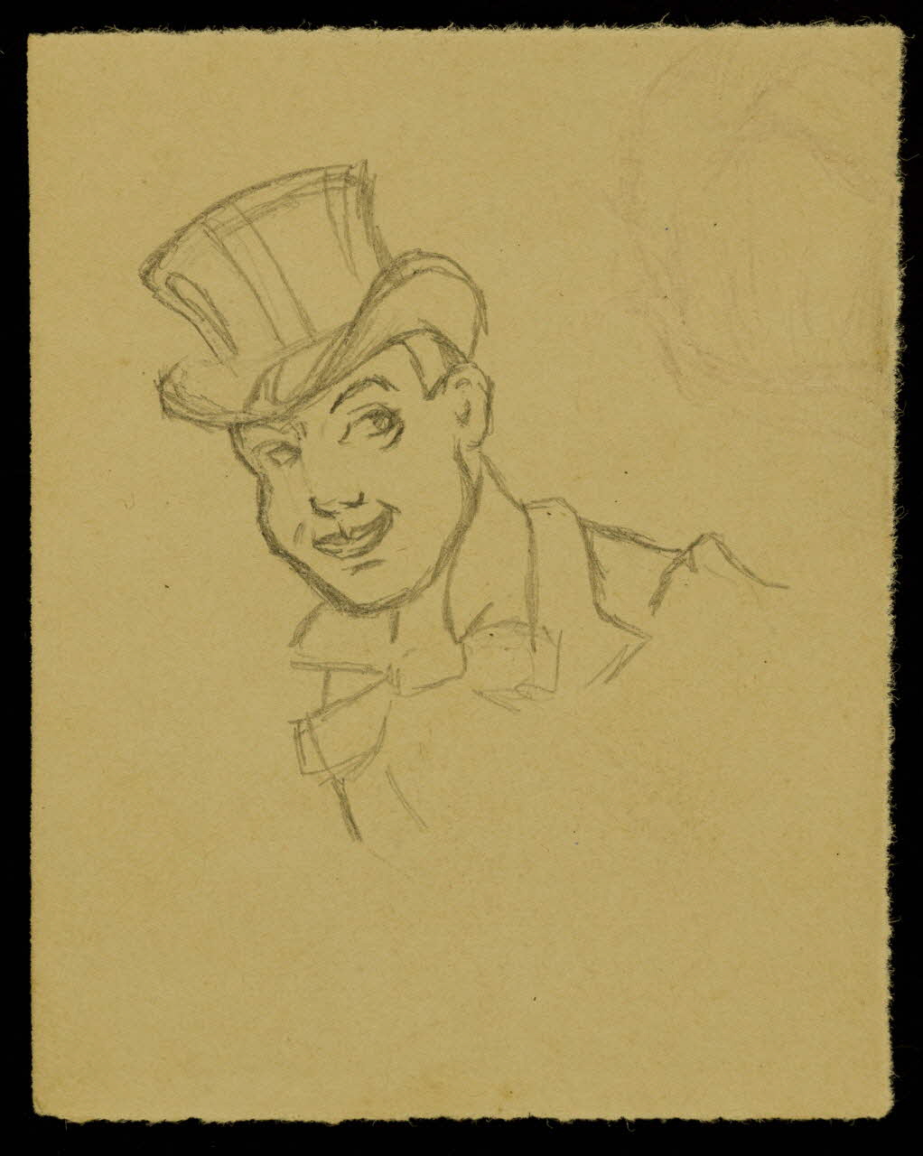partie d'un ensemble de dessins Homme portant un chapeau 1968.102.4516 Photo Mucem