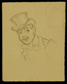 partie d'un ensemble de dessins Homme portant un chapeau 1968.102.4516  Photo Mucem