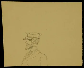 partie d'un ensemble de dessins Portrait d'homme 1968.102.4518  Photo Mucem