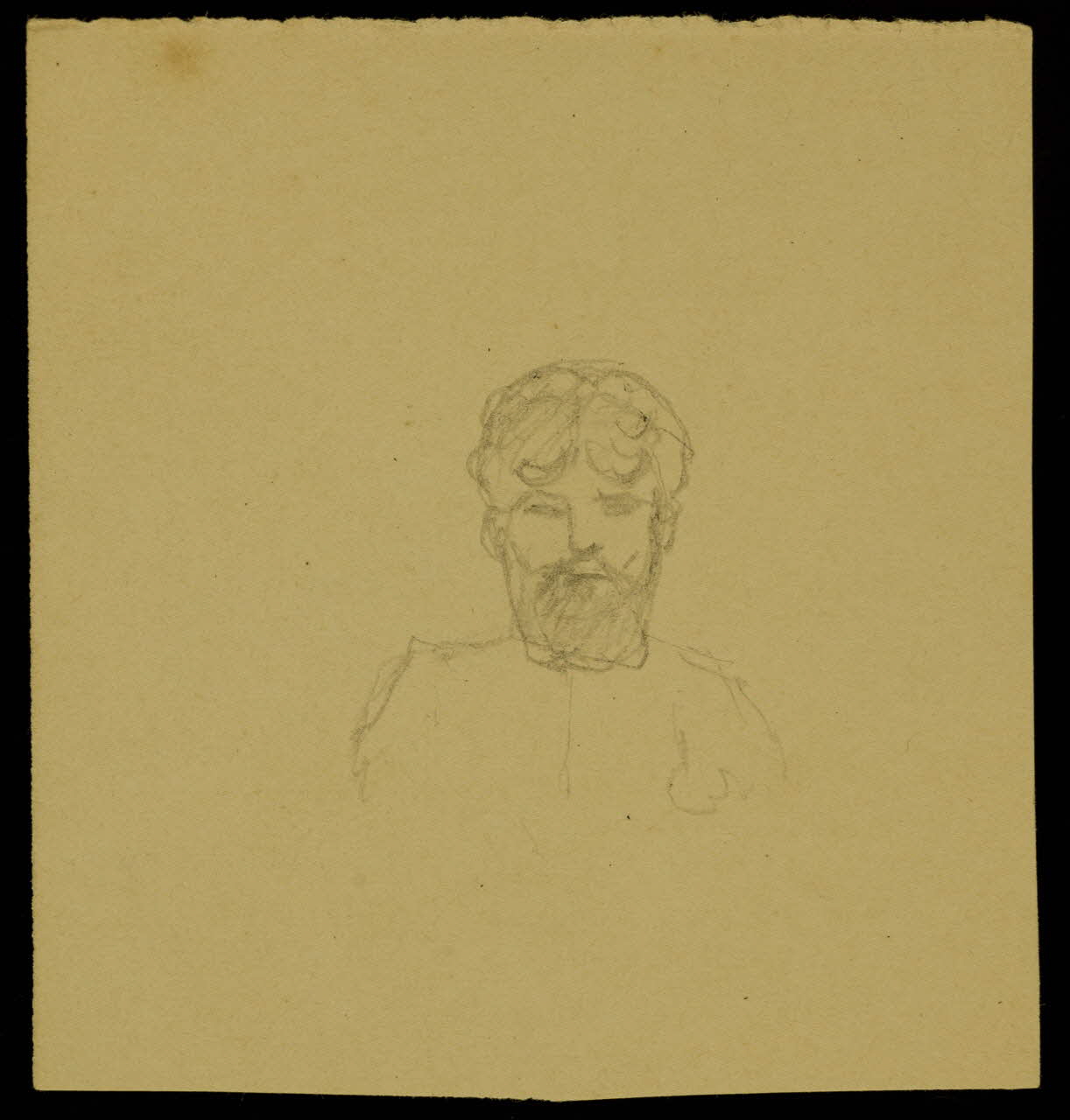 partie d'un ensemble de dessins Portrait d'homme 1968.102.4519 Photo Mucem