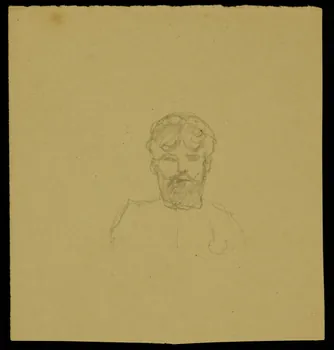 partie d'un ensemble de dessins Portrait d'homme 1968.102.4519  Photo Mucem