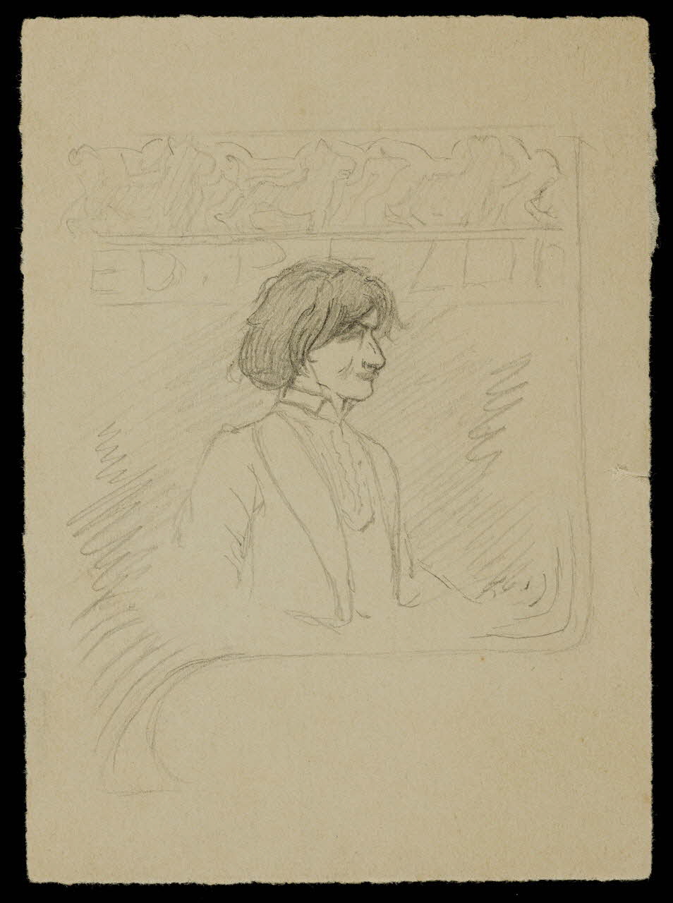 partie d'un ensemble de dessins Artiste du cirque 1968.102.4520 Photo Mucem