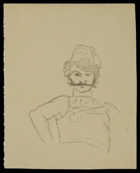 partie d'un ensemble de dessins Artiste du cirque 1968.102.4521 Photo Mucem
