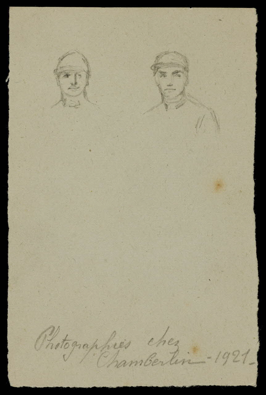 partie d'un ensemble de dessins Photographies chez  Chamberlin - 1921 1968.102.4524 Photo Mucem