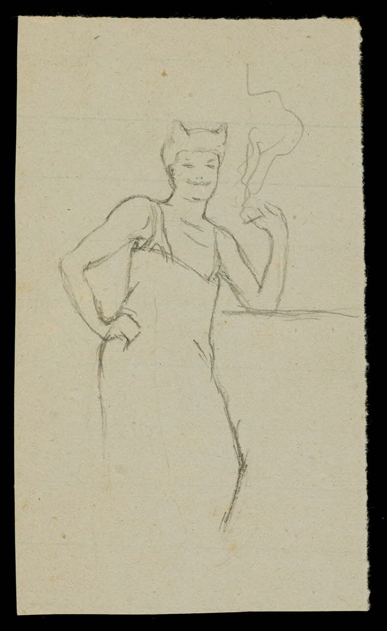 partie d'un ensemble de dessins Artiste du cirque 1968.102.4539 Photo Mucem