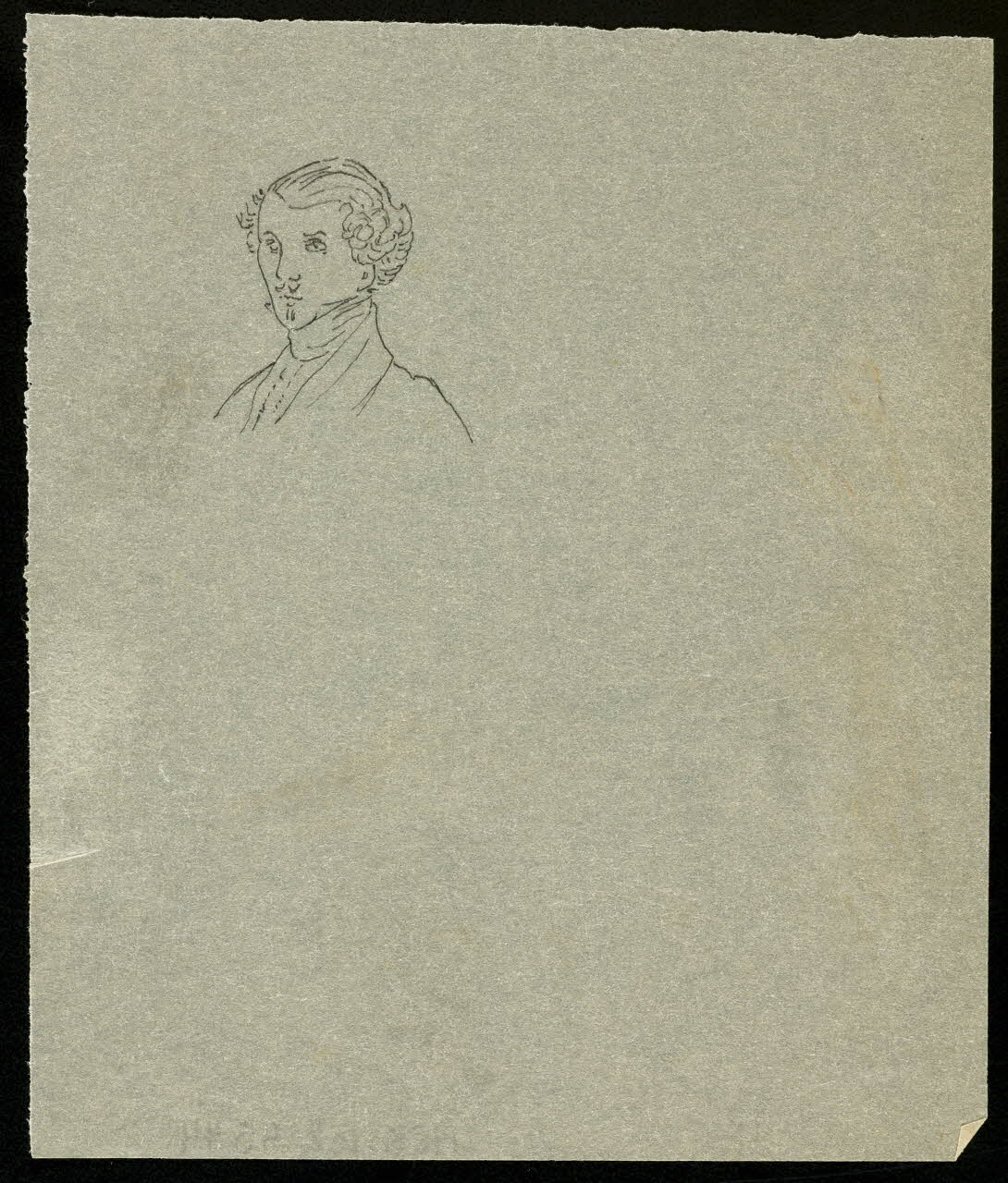 partie d'un ensemble de dessins Portrait d'homme 1968.102.4544 Photo Mucem