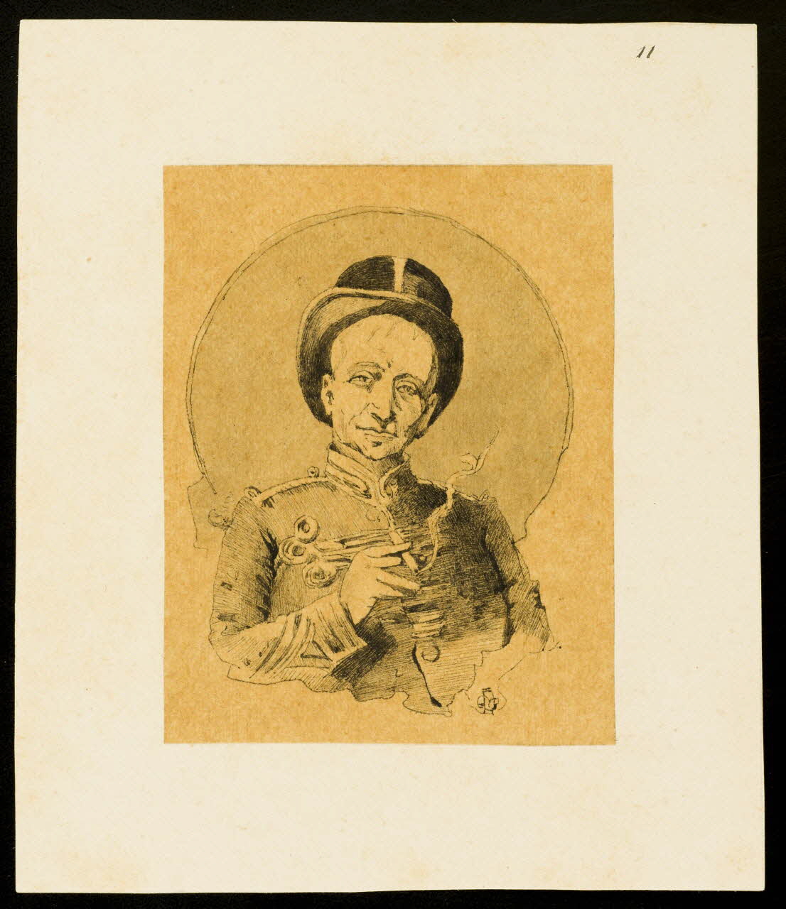 partie d'un ensemble de dessins Portrait d'homme 1968.102.4545 Photo Mucem