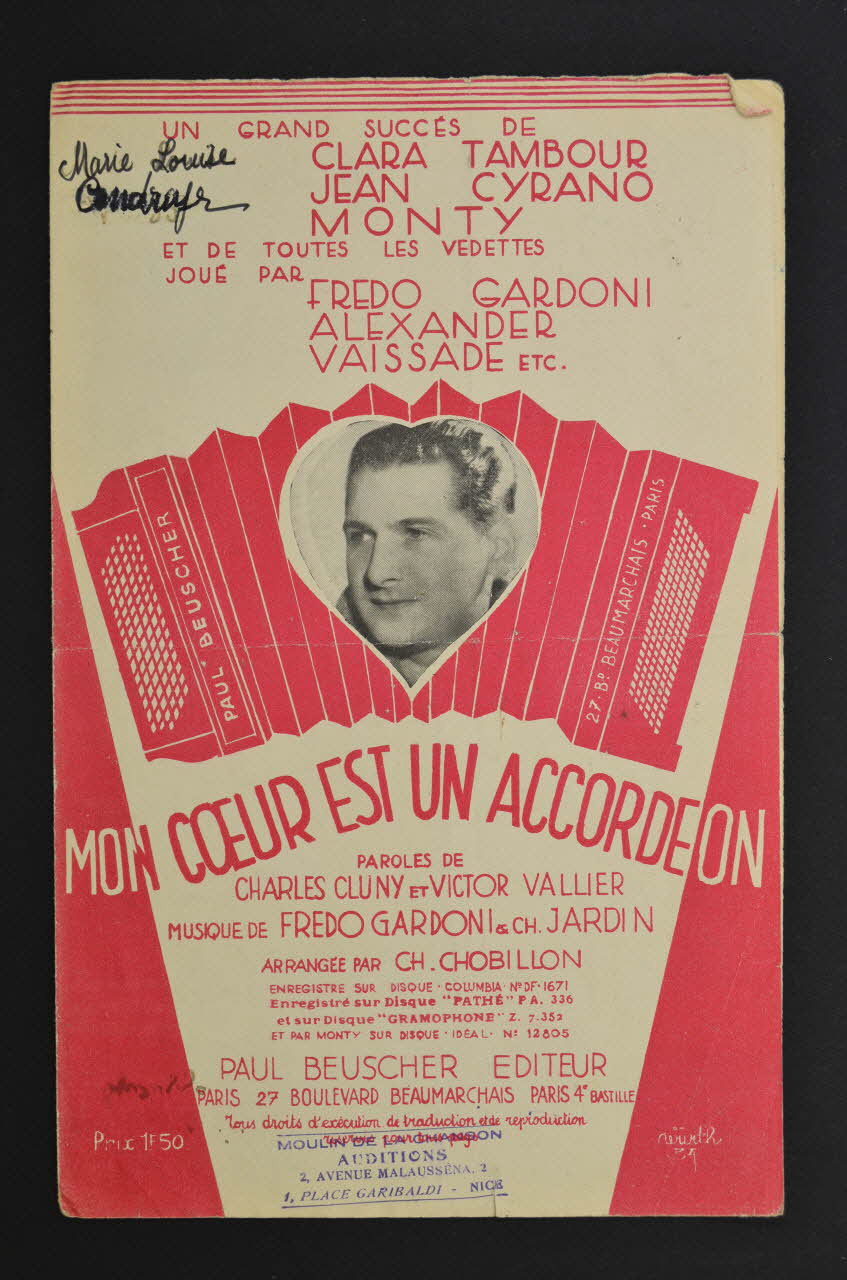 chanson petit format 1965.159.73 Photo Mucem