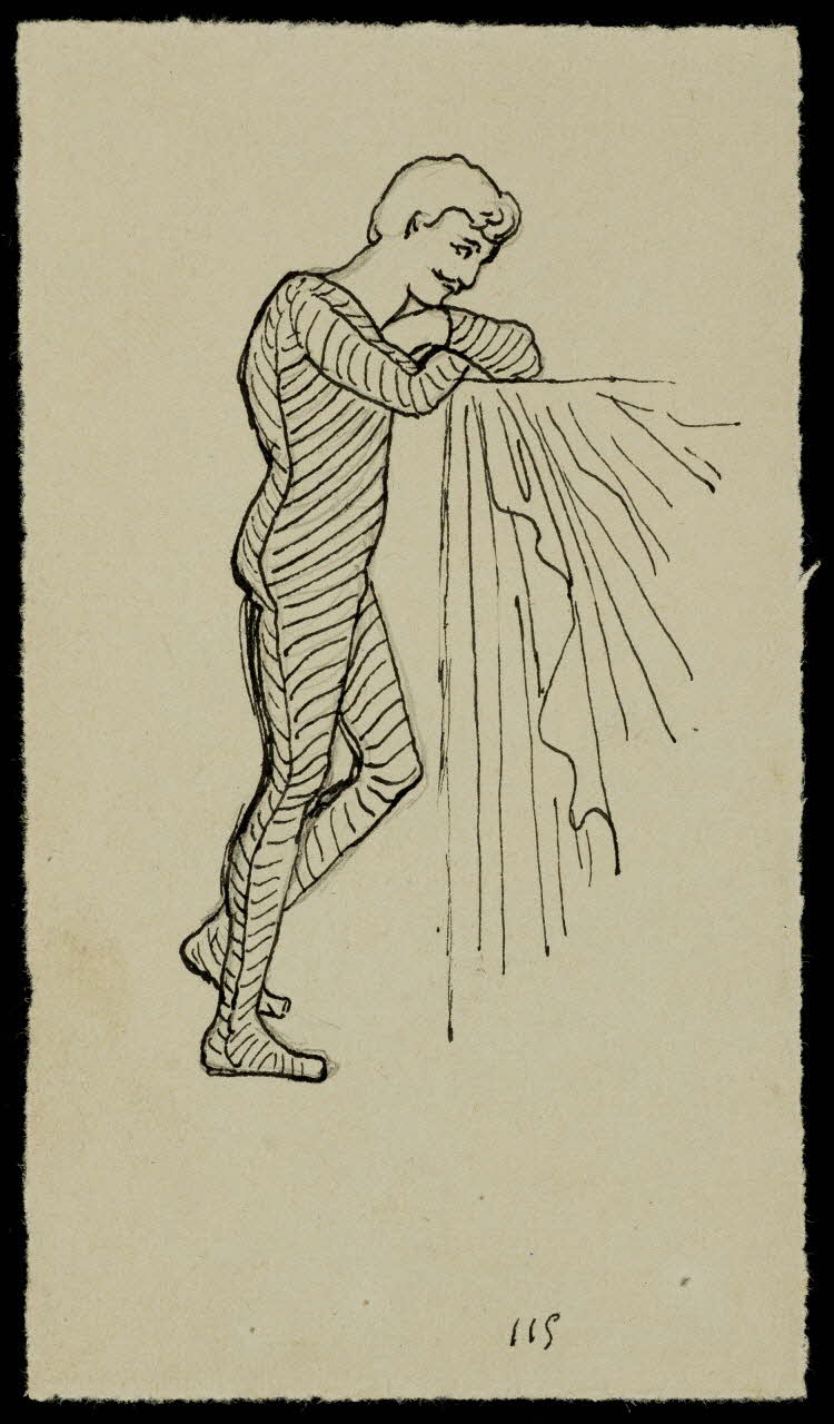 partie d'un ensemble de dessins Artiste du cirque 1968.102.4572.1 Photo Mucem