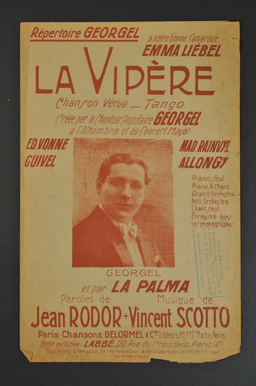 chanson petit format 1966.158.183 Photo Mucem