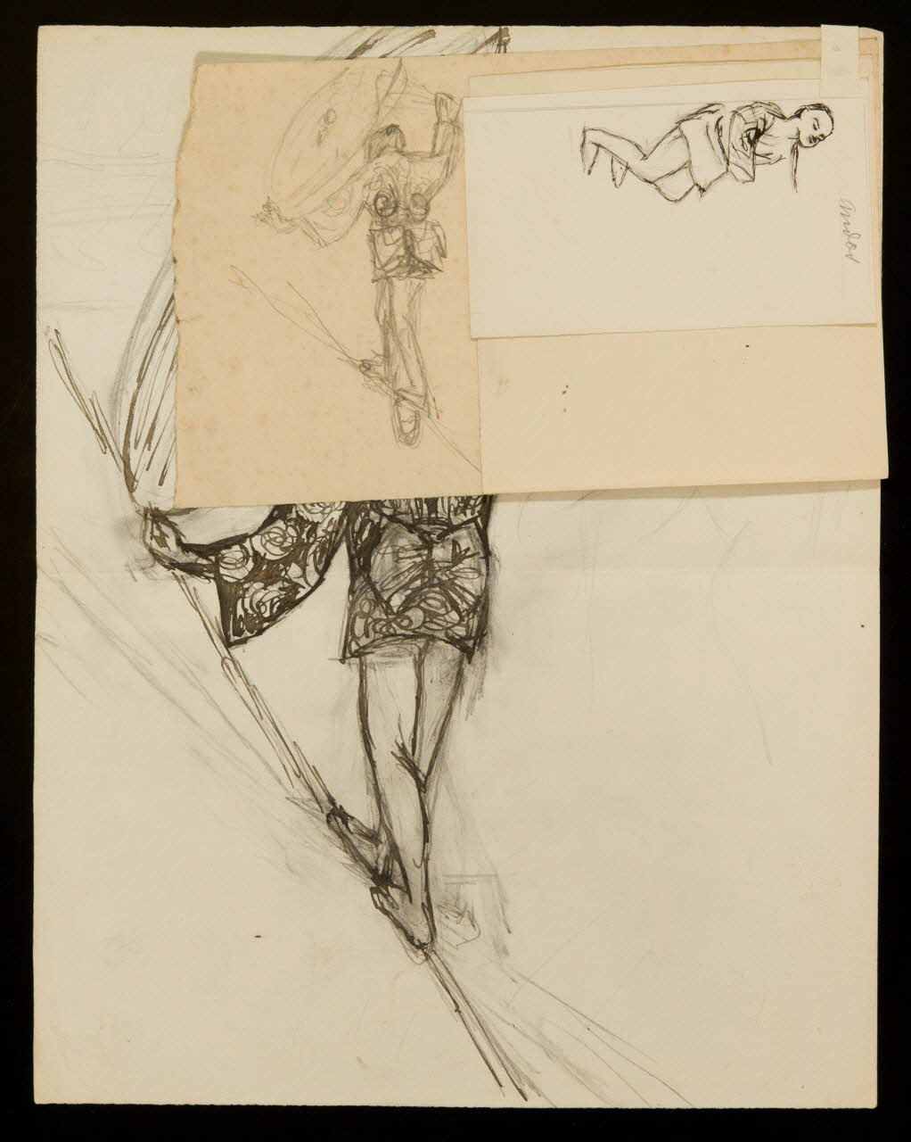 partie d'un ensemble de dessins Andos 1968.102.460.1-4 Photo Mucem