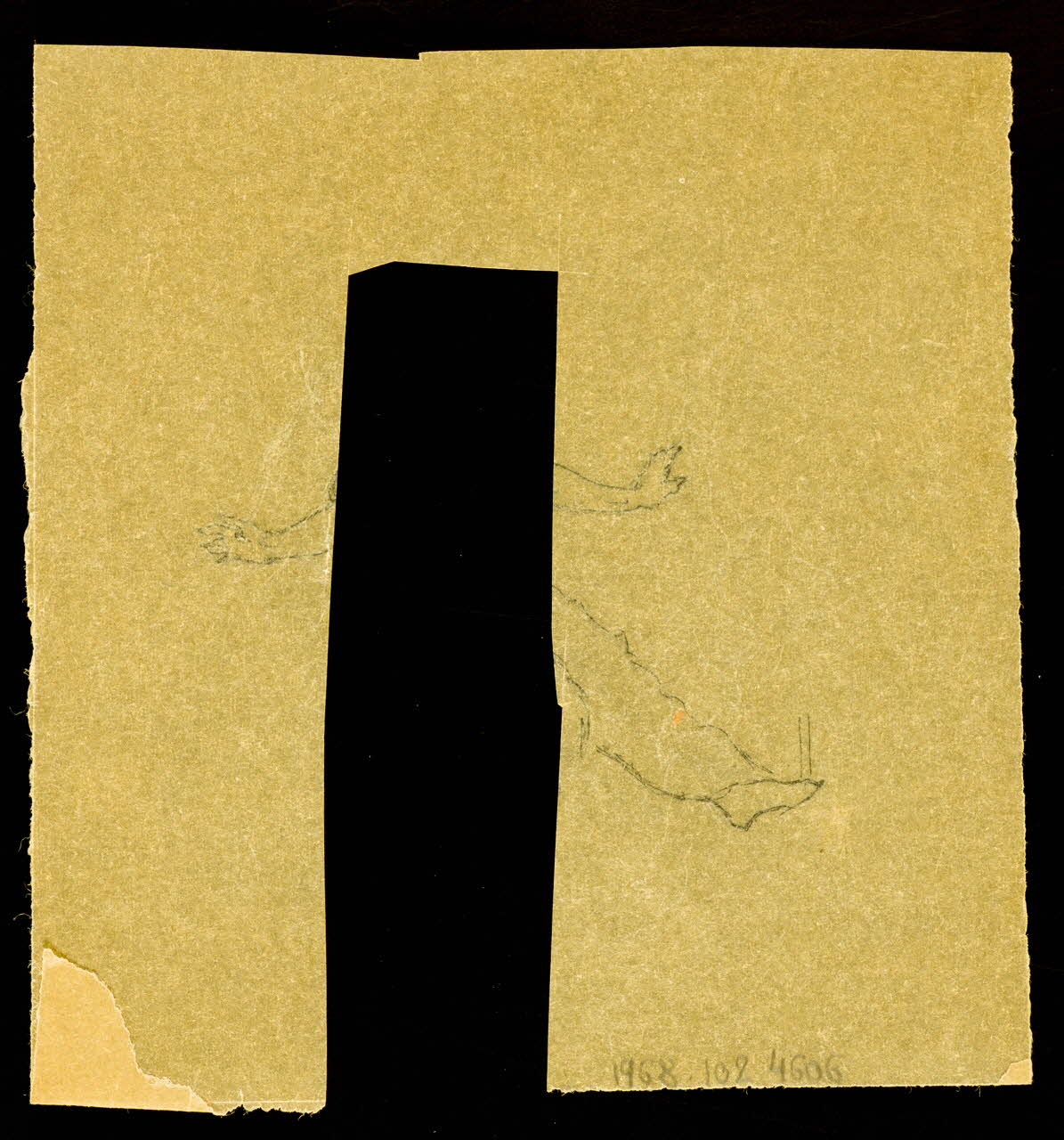 partie d'un ensemble de dessins Esquisse 1968.102.4606 Photo Mucem