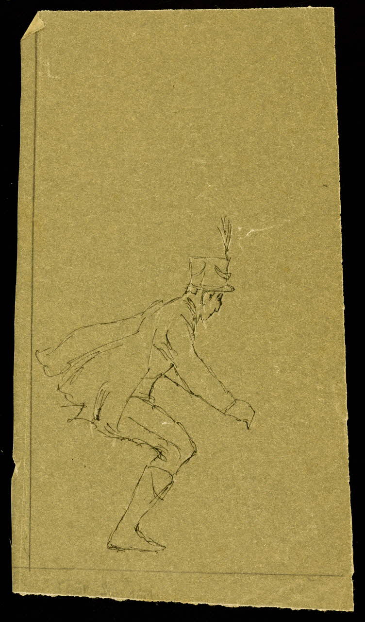 partie d'un ensemble de dessins Homme au chapeau 1968.102.4607 Photo Mucem