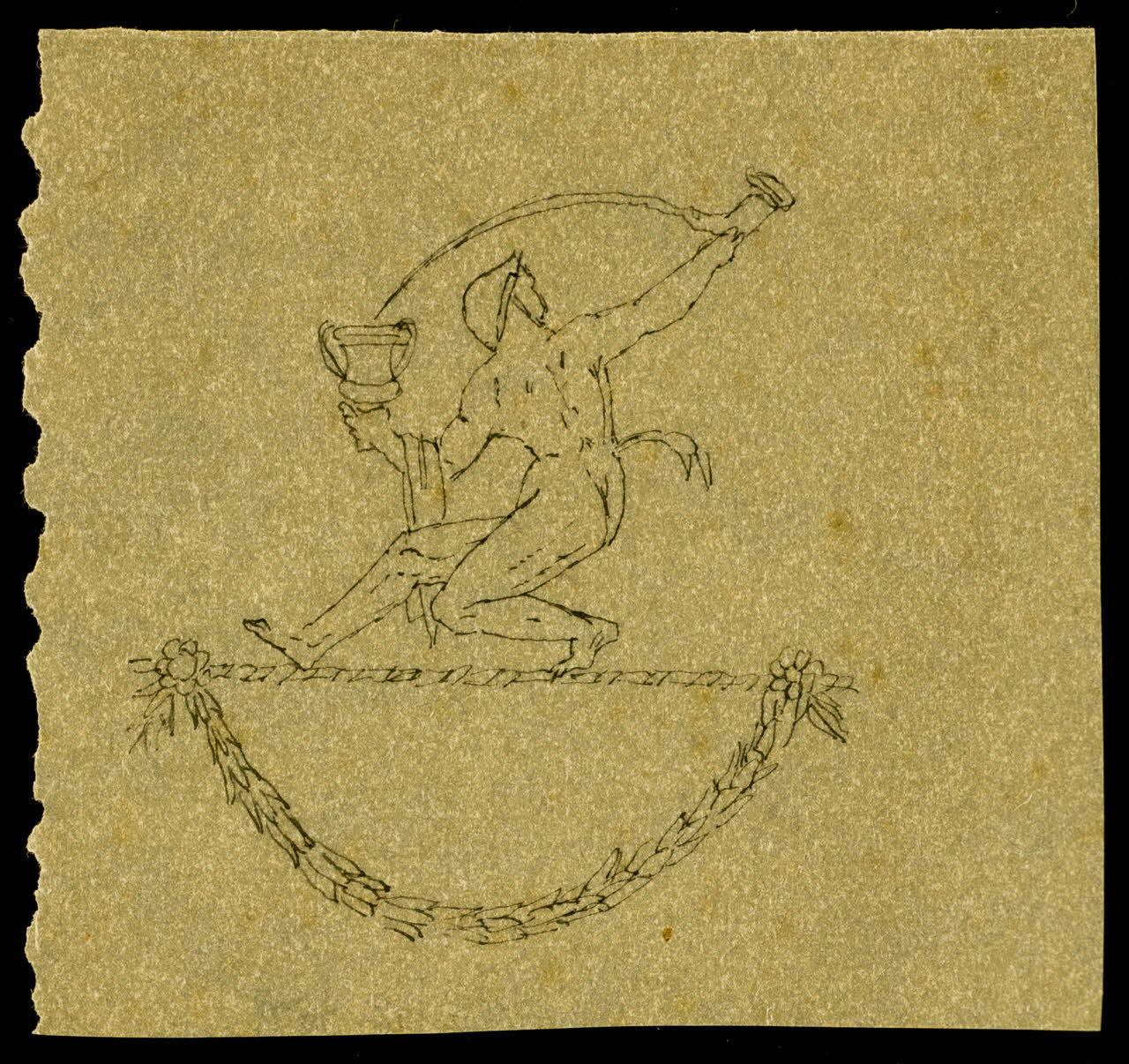 partie d'un ensemble de dessins Athlète 1968.102.4609 Photo Mucem