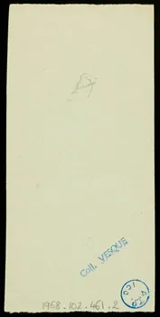 partie d'un ensemble de dessins Mme Andos  montant à la corde  oblique 1968.102.461.2 Photo Mucem