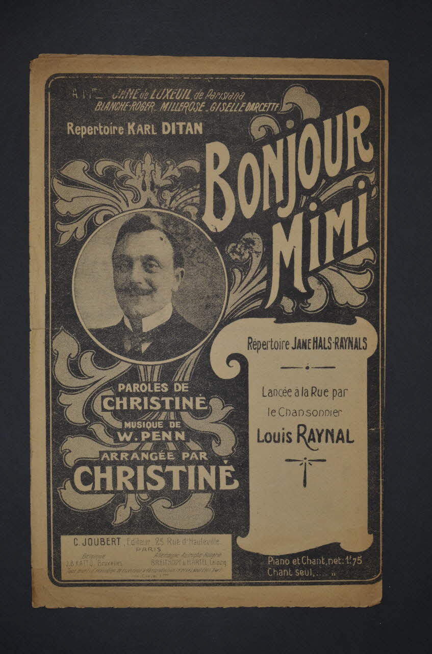 chanson petit format 1966.158.185 Photo Mucem