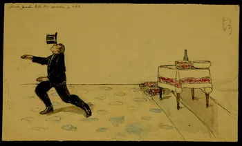 partie d'un ensemble de dessins Jongleur 1968.102.4625  Photo Mucem